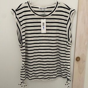 NWT DKNY Striped Shirt / Top / Tee Sz. XL